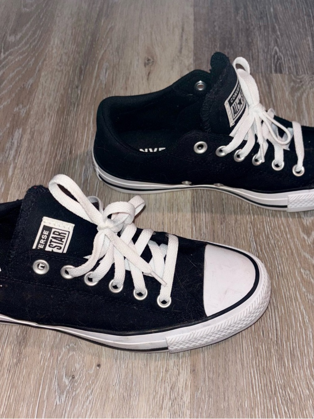 Converse Black and White Low Top Sneakers